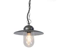 Qazqa Munich - Lampada a sospensione rustico - 1 luce - Ø 260 mm - Grigio - Rustico,Retrò - Soggiorno I Camera da letto I Sala da Pranzo I Cucina