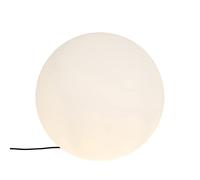 QAZQA nura - Lampada da terra Moderno - 1 luce - Ø 56 cm - Bianco - Moderno - Illuminazione esterna