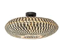 Qazqa ostrava - Lampada da soffitto Orientale - 1 luce - Ø 50 cm - Nero - Orientale - Soggiorno I Camera da letto I Sala da Pranzo I Cucina
