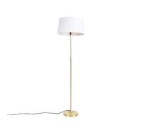 Qazqa parte fl - Lampada da terra Moderno - 1 luce - Ø 450 mm - Oro/Ottone - Design - Soggiorno I Camera da letto I Sala da Pranzo I Cucina