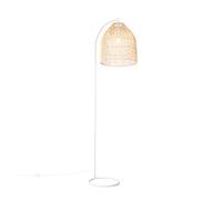 Qazqa sam - Lampada da terra rustico - 1 luce - L 55 cm - Bianco - rustico - Soggiorno I Camera da letto I Sala da Pranzo I Cucina