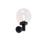 Qazqa sfera - Appliques Moderno - 1 luce - L 230 mm - Nero - Moderno - Illuminazione esterna