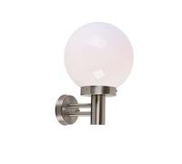 Qazqa sfera - Appliques Moderno - 1 luce - L 250 mm - Bianco - Moderno - Illuminazione esterna