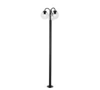 QAZQA sfera - Palo da giardino Moderno - 3 luce - L 58.5 cm - Nero - Moderno - Illuminazione esterna
