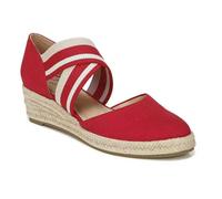 QAZW Espadrillas da Donna a Punta Chiusa Sandali Eleganti con Plateau Slip on Elastico Incrociato con Cinturini alla Caviglia Sandali con Zeppa,F-38(EU)