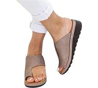QAZW Sandali da Donna ortopedici per Alluce valgo con Zeppa Infradito da Donna comode con correzione dell'alluce Pantofole Casual Open Toe con correttore di borsite,B-38(EU)