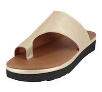 QAZW Sandali da Donna ortopedici per Alluce valgo con Zeppa Infradito da Donna comode con correzione dell'alluce Pantofole Casual Open Toe con correttore di borsite,C-38(EU)