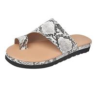 QAZW Sandali da Donna ortopedici per Alluce valgo con Zeppa Infradito da Donna comode con correzione dell'alluce Pantofole Casual Open Toe con correttore di borsite,D-37(EU)