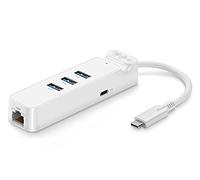QAZWSXED LESANGBAIHUODIAN 4 in 1 USB C HUB a RJ45 USB 3.0 Caricabatterie Adattatore di accensione Adattatore Adattatore Adatta per Xiaomi/MacBook/Laptop/Accessori per Computer (Color : LJN HC3013)