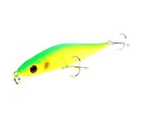 QAZWSXED LESANGBAIHUODIAN esche da pesca galleggianti a forma di pesciolino 3D occhi duri aritificial wobblers crankbaits Deep Swim plastica esche Giappone Pesca Isca (colore: NO4)