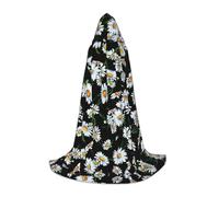 QAZWZML Beauty Daisy - Mantella con cappuccio stampata, per feste di festa, cosplay