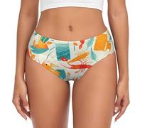 QAZWZML Blue Beer - Mutandine da donna a copertura completa, senza cuciture, con elastico