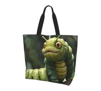 QAZWZML Borsa a tracolla con motivo a linee colorate, borsa organizer per viaggi, viaggi d'affari e gite in spiaggia, Bruco divertente, Taglia unica