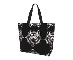 QAZWZML Borsa a tracolla con motivo vulcano, borsa organizer per viaggi, viaggi d'affari e gite in spiaggia, Lupo mannaro Hd, Taglia unica