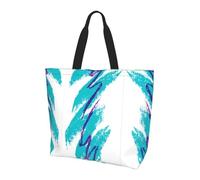 QAZWZML Borsa per la spesa da donna con stampa di uccelli in bambù, grande capacità, borsa a tracolla essenziale per pendolarismo e shopping, Design della tazza degli anni '90., Taglia unica