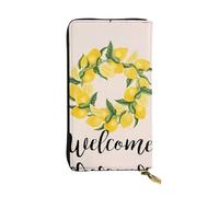 QAZWZML Borsa per monete al limone, pochette lunga, borsa per cellulare e scomparto per carte d'identità sono adatte per viaggi e uso quotidiano