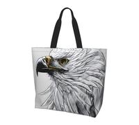 QAZWZML Borsa tote con stampa arcobaleno da sera, borsa a tracolla organizer, adatta per viaggi, yoga e shopping., Schizzo di un'aquila, Taglia unica