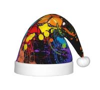 QAZWZML Cappelli di Natale con motivo a farfalla graffiti, cappelli di Natale per bambini, adatti per feste di Natale e feste di Capodanno.