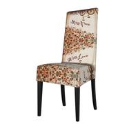 QAZWZML Coprisedia rimovibile con stampa romantica a forma di bicicletta sotto il cuore, adatto per case, cucine e sale banchetti