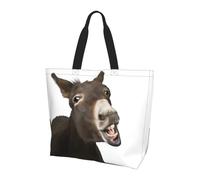 QAZWZML Divertente borsa a tracolla con cucciolo di labrador, borsa organizer per viaggi, viaggi d'affari e gite in spiaggia, Simpatico asinello., Taglia unica