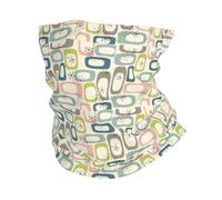 QAZWZML Fascia sportiva multifunzionale Atomic Stars Retro stampa maschera calda adatta per sci e sport all'aria aperta