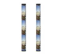 QAZWZML Japan Mount Fuji Landscape Patterned Door Handle Gloves (set da 2 pezzi), protezioni per maniglie della porta del frigorifero, per microonde e forni.