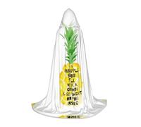 QAZWZML L Be a Pineapple - Mantello con cappuccio stampato, per feste di festa, cosplay, con cappuccio