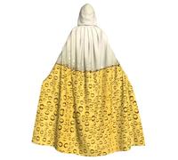 QAZWZML Mantello con cappuccio per Halloween per adulti, con stampa a bolle di birra, adatto per decorazioni di palcoscenico e feste in famiglia