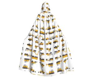 QAZWZML Mantello con cappuccio per Halloween, per adulti, lunghezza intera | Mantello con cappuccio a lunghezza intera del camion di macchinari pesanti, costume di Halloween e travestimento in maschera