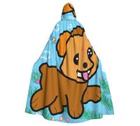 QAZWZML Mantello con cappuccio stampato con cane da corsa per adulti, senza cerniera, adatto per Halloween e feste in famiglia