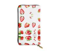 QAZWZML Pochette in pelle stampata con morso d'amore lungo con scomparto per contanti, tasca con cerniera e scomparto per carte di credito