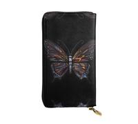 QAZWZML Pochette misteriosa con stampa farfalla, portafoglio lungo unisex, borsa per monete adatta per viaggi e uso quotidiano