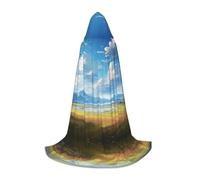 QAZWZML S Wide Open Prairie. Mantella con cappuccio stampata per spettacoli teatrali cosplay