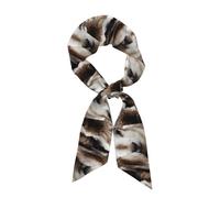 QAZWZML Sciarpa in seta da donna con motivo animali di capra, alla moda, può essere utilizzata come foulard per la testa o come decorazione per cappello.