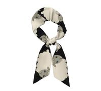 QAZWZML Sciarpa lunga da donna in seta con stampa di pecore multifunzionale può essere utilizzata come foulard e accessorio adatto per l'uso quotidiano