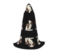 QAZWZML Shih Tzu Dog - Mantello con cappuccio per adolescenti, per feste, costumi da strega e feste in costume