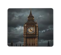QAZWZML Tappetino per mouse con stampa Big Ben, adatto per ufficio e gioco, 17,8 x 21,8 cm