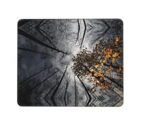 QAZWZML Tappetino per mouse da scrivania con stampa cielo attraverso l'albero, adatto per ufficio e gioco, 17,8 x 21,8 cm