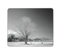 QAZWZML Tappetino per mouse da scrivania con stampa di albero di salice, adatto per ufficio e gioco, 20,1 x 24,1 cm