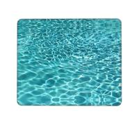 QAZWZML Tappetino per mouse da tavolo con stampa ad acqua con piscina, tappetino per mouse da gioco adatto per ufficio e gioco, 20 x 24 cm