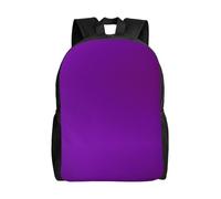 QAZWZML Tinta unita viola scuro stampe grandi zaini per laptop da uomo e donna con scomparti, zaini da viaggio impermeabili, borse Oxford resistenti