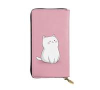 QAZWZML Vestiti come un simpatico organizer per monete a forma di gattino, pochette lunga, tasca per telefono e scomparto per documenti, dimensioni: 19 x 10,5 cm