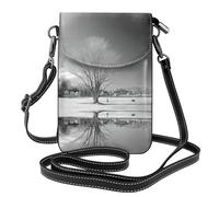 QAZWZML Willow Tree - Borsa a tracolla con stampa a pannello, scomparti per carte a strati, shopping all'aperto e viaggi, borsa a tracolla da donna