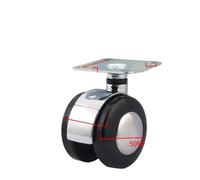 QAZXDRFG Swivel Castor Wheels 2-inch Alloy Universal Wheel Wire Teeth Chair Speaker Furniture Cabinet Caster Sofa Silent Coffee Table(A)