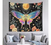 QBGJDOGE Arazzo da appendere alla parete, farfalla retrò 72x100 pollici Poster Arazzi Arazzo hippie Estetico Appeso a parete Stampa artistica su stoffa for Festival Feste Casa Camera da letto Soggiorn