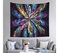 QBGJDOGE Arazzo da appendere alla parete, fiore frattale colorato 72x100 pollici poster arazzi arazzo hippie estetico appeso a parete stampa artistica su stoffa for festival feste casa camera da letto