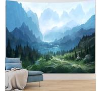 QBGJDOGE Arazzo da Parete con Foresta incantata, Paesaggio Naturale, Sole Attraverso L'Albero, Grotta, arazzi da Parete for Soggiorno, Camera da Letto, Decorazioni for la casa(Y05,230L x 180W cm)