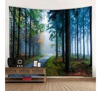 QBGJDOGE Arazzo da parete con foresta incantata, paesaggio naturale, sole attraverso l'albero, grotta, arazzi da parete for soggiorno, camera da letto, decorazioni for la casa(Y06,130.00 x 150.00 cms)