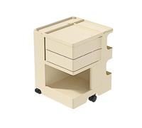 QBGJDOGE Carrello multiuso con cassetti su ruote, grande capacità, materiale ABS, armadio multifunzione girevole senza installazione, due e tre piani opzionali(Two layer)