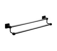 QBGJDOGE Double Towel Rail Stainless Steel Towel Bar Rail Bathroom Hardware Accessory Towel Holder Wall Mount(40cm)